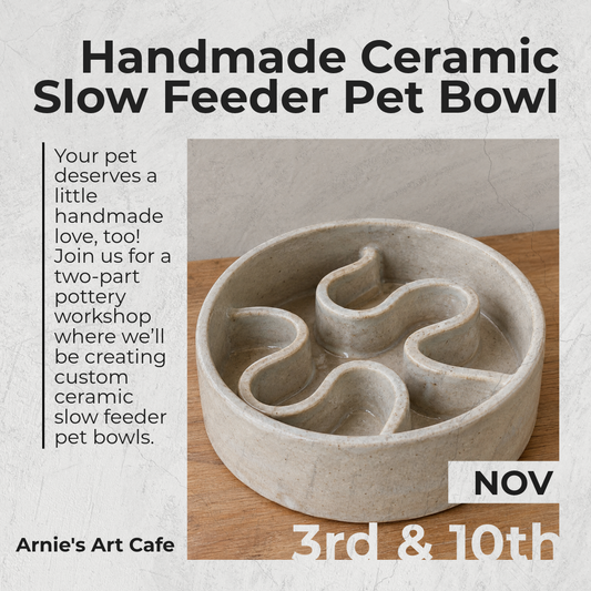 11/3 + 11/10 Handmade Ceramic Pet Bowl